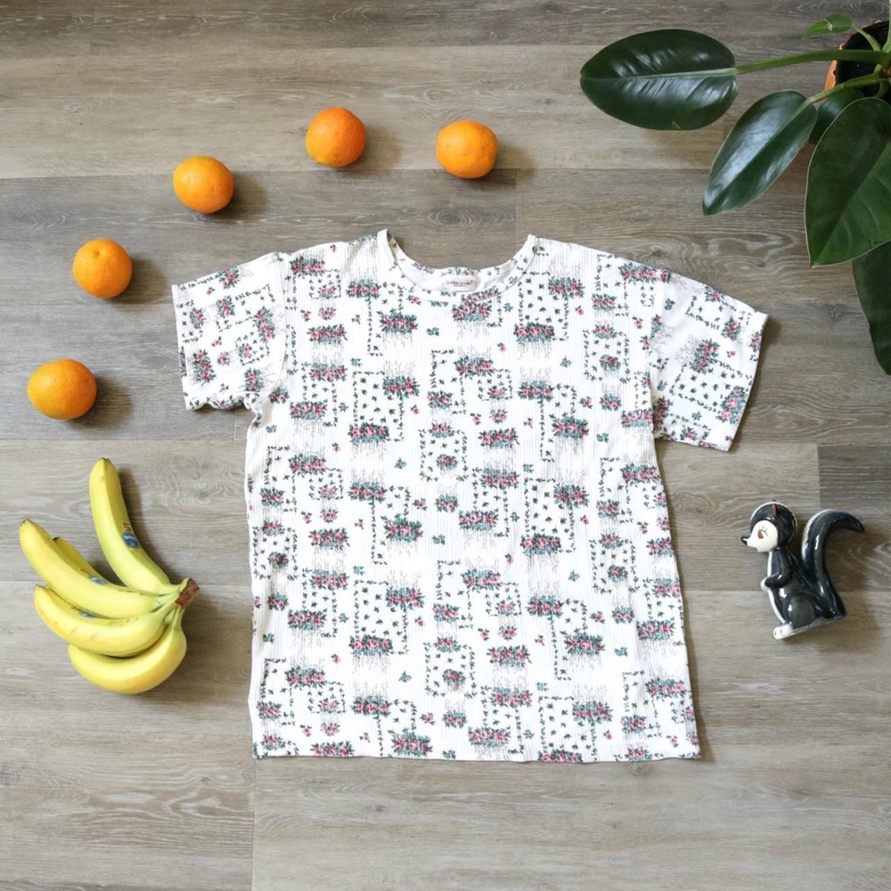 Granny cottage floral shirt